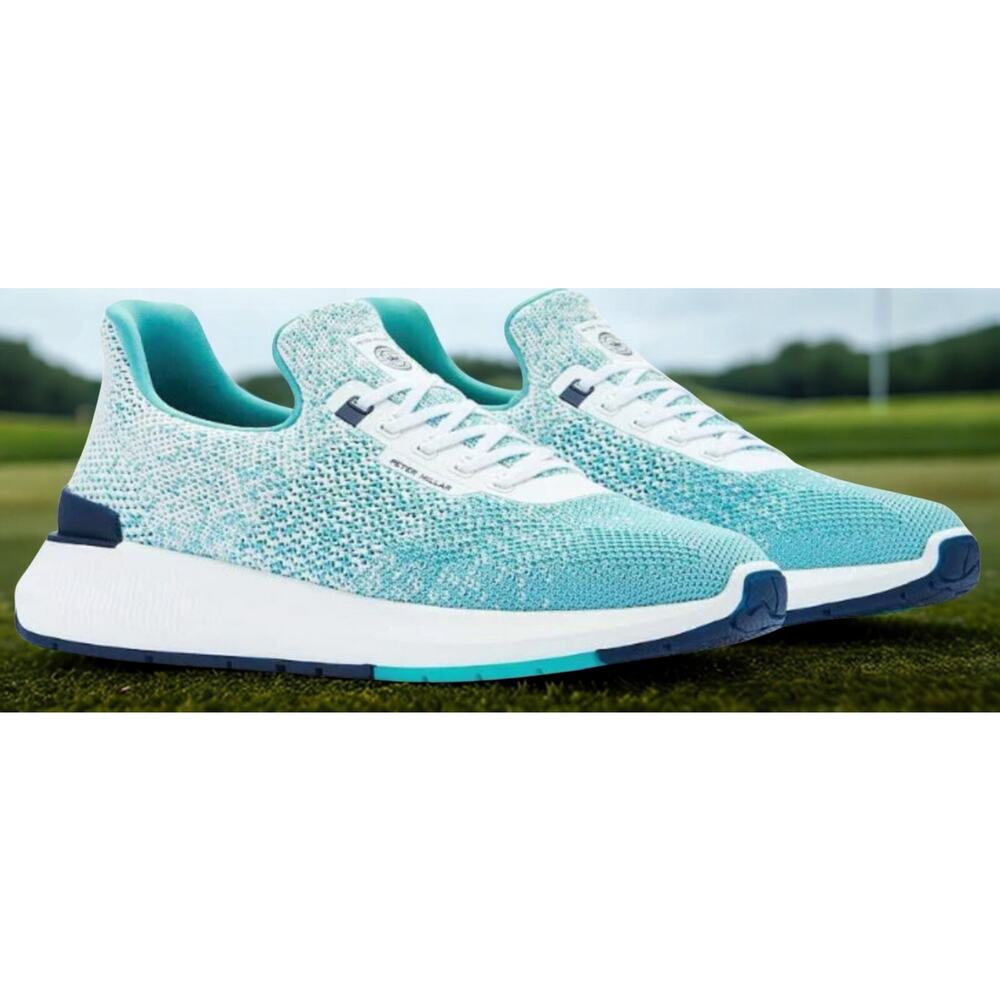 Peter Millar Hyperlight Apollo Golf Sneakers Women 7.5 Morning Dew NWOB